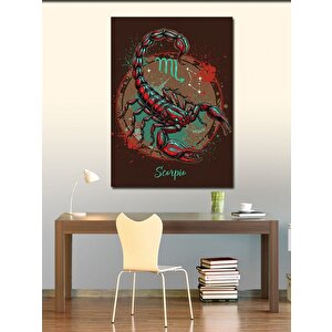 Kanvas Tablo Akrep Burcu İllüstrasyonu (scorpio) 50x70 cm