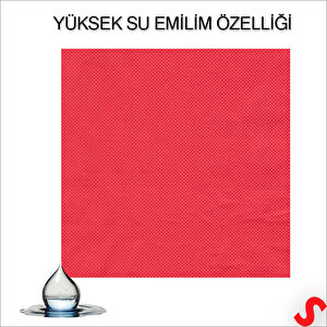 Kırmızı Peçete - 33cm X 33cm - 20 Adet