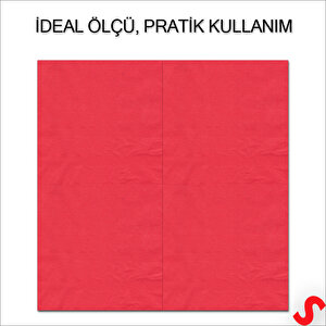 Kırmızı Peçete - 33cm X 33cm - 20 Adet