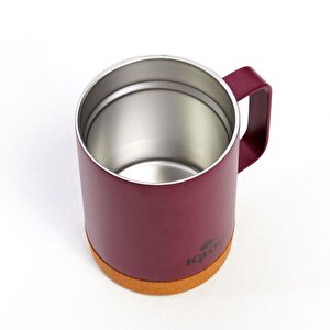 Igloo Cork Mug 350ml-Bordo