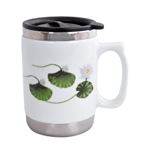 Andoutdoor And30hp İçi Çelik Dışı Desenli Seramik Kupa Mug
