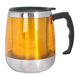 Andoutdoor Andd16 İçi Çelik Dışı Mika Kupa Mug-Sarı