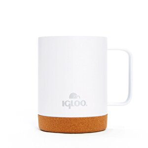 Igloo Cork Mug 350ml-Beyaz