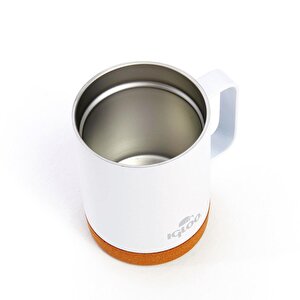 Igloo Cork Mug 350ml-Beyaz