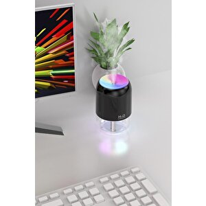 Torima H6 Siyah 200ml Ultrasonik Renkli Hava Nemlendirici Buhar Makinesi Ve Aroma Difüzörü