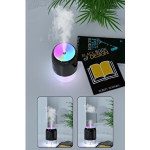 Torima H6 Siyah 200ml Ultrasonik Renkli Hava Nemlendirici Buhar Makinesi Ve Aroma Difüzörü