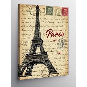 Kanvas Tablo Paris Ve Zarif Çizim 70x100 cm