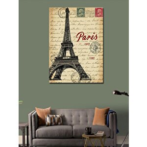 Kanvas Tablo Paris Ve Zarif Çizim 70x100 cm