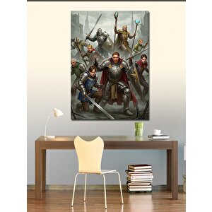 Kanvas Tablo Ortaçağ Savaşçıları Ve Macera 50x70 cm