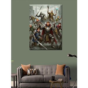 Kanvas Tablo Ortaçağ Savaşçıları Ve Macera 50x70 cm