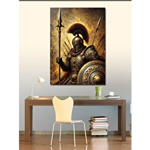 Kanvas Tablo Zırhlı Savaşçı Portresi 100x140 cm