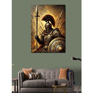 Kanvas Tablo Zırhlı Savaşçı Portresi 100x140 cm