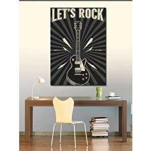 Kanvas Tablo Elektro Gitar Posteri 50x70 cm