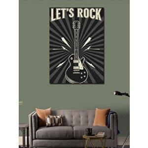 Kanvas Tablo Elektro Gitar Posteri 50x70 cm
