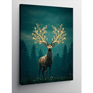 Kanvas Tablo Ayışığında Geyik 70x100 cm