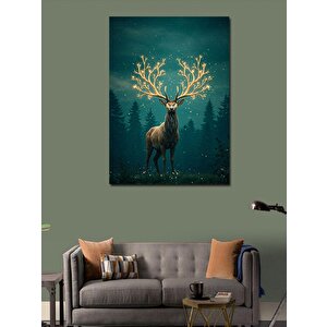 Kanvas Tablo Ayışığında Geyik 50x70 cm