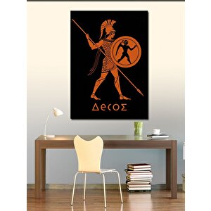 Kanvas Tablo Antik Yunan Savaşçı Figürü 50x70 cm