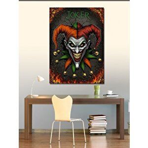 Kanvas Tablo Korkutucu Joker Ve Gülen Yüz 100x140 cm