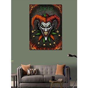 Kanvas Tablo Korkutucu Joker Ve Gülen Yüz 100x140 cm
