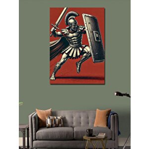 Kanvas Tablo Roma Savaşçısı Figürü 100x140 cm