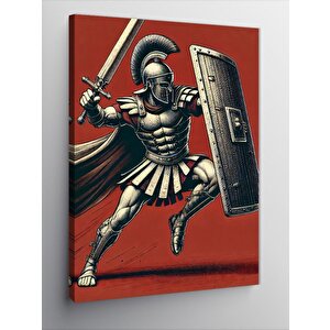 Kanvas Tablo Roma Savaşçısı Figürü 70x100 cm