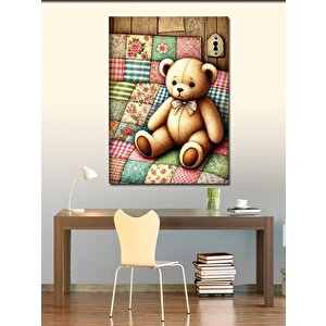 Kanvas Tablo Oyuncak Ayı Battaniyesi 70x100 cm