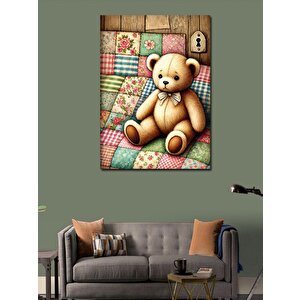 Kanvas Tablo Oyuncak Ayı Battaniyesi 50x70 cm