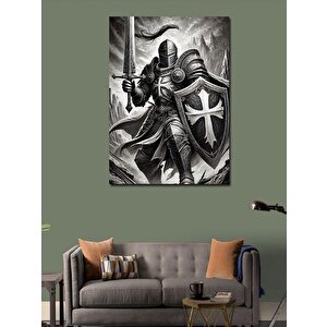 Kanvas Tablo Ortaçağ Şövalyesi Ve Savaşçı Ruhu 70x100 cm