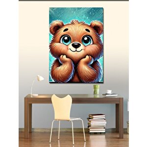 Kanvas Tablo Sevimli Ayıcık Çizimi 50x70 cm
