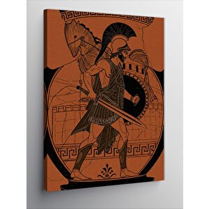 Kanvas Tablo Antik Yunan Askeri 70x100 cm