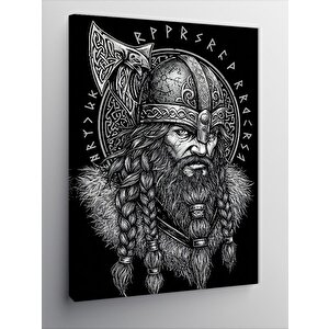 Kanvas Tablo Viking Savaşçısı Portresi 50x70 cm