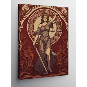 Kanvas Tablo Tanrıça Ve Savaşçı 70x100 cm