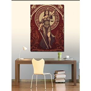 Kanvas Tablo Tanrıça Ve Savaşçı 70x100 cm