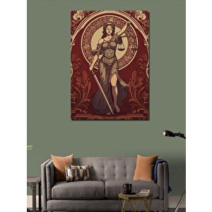 Kanvas Tablo Tanrıça Ve Savaşçı 70x100 cm