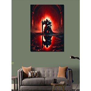 Kanvas Tablo Kılıç Tutan Şövalye 100x140 cm