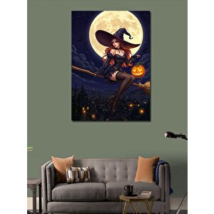 Kanvas Tablo Ayışığında Cadı Uçuşu 70x100 cm