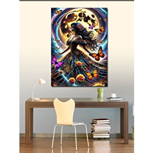 Kanvas Tablo Ayışığında Dans Eden Kadın 100x140 cm