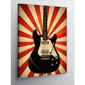 Kanvas Tablo Klasik Gitar Ve Işık 100x140 cm