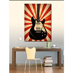 Kanvas Tablo Klasik Gitar Ve Işık 100x140 cm