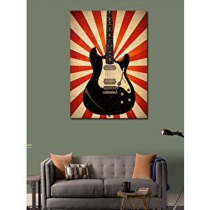 Kanvas Tablo Klasik Gitar Ve Işık 100x140 cm