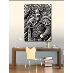 Kanvas Tablo Viking Savaşçı Portresi 100x140 cm