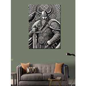 Kanvas Tablo Viking Savaşçı Portresi 70x100 cm