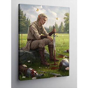 Kanvas Tablo Düşünen Savaşçı Elf 100x140 cm