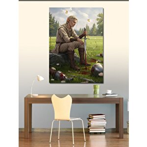 Kanvas Tablo Düşünen Savaşçı Elf 100x140 cm