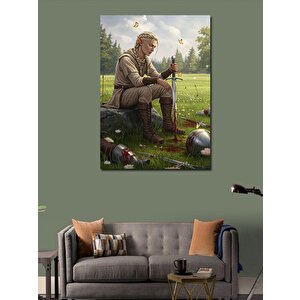 Kanvas Tablo Düşünen Savaşçı Elf 100x140 cm