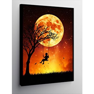 Kanvas Tablo Ayışığında Salıncak 70x100 cm