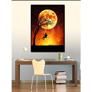 Kanvas Tablo Ayışığında Salıncak 70x100 cm