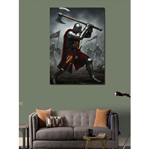Kanvas Tablo Baltalı Şövalye 100x140 cm