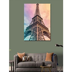 Kanvas Tablo Eiffel Kulesi Gün Batımı 70x100 cm