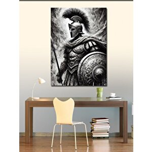Kanvas Tablo Spartalı Savaşçı Motifi 100x140 cm
